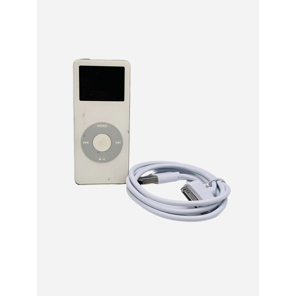 Apple iPod nano 1st Generation 2GB Memory A1137 White Music 200 Plus Songs Works